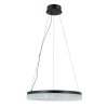 Nowoczesna czarna lampa wisząca okrąg Pantal PND-34533-M-BK Italux